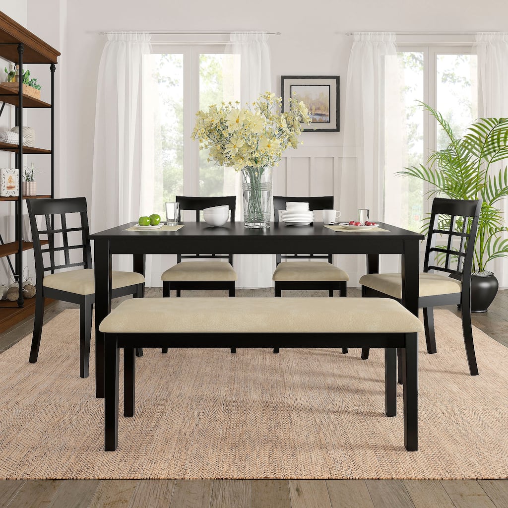 Wilmington Black Wood Dining Set by iNSPIRE Q Classic