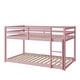 preview thumbnail 6 of 5, Twin over Twin Floor Bunk Bed, Pink