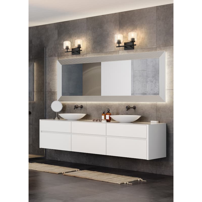 Z-Lite Landon 2 Light Vanity - Matte Black