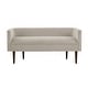 preview thumbnail 2 of 6, Farrah Cream Velvet Accent Bench, Solid Wood Legs, Low Back Design, Elegant Seating for Bedroom or Entryway - Polyester