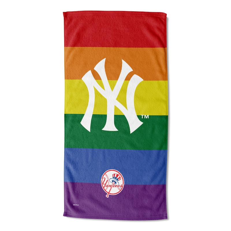MLB Pride Series New York Yankees Printed Beach Towel 30x60 On Sale Bed Bath & Beyond