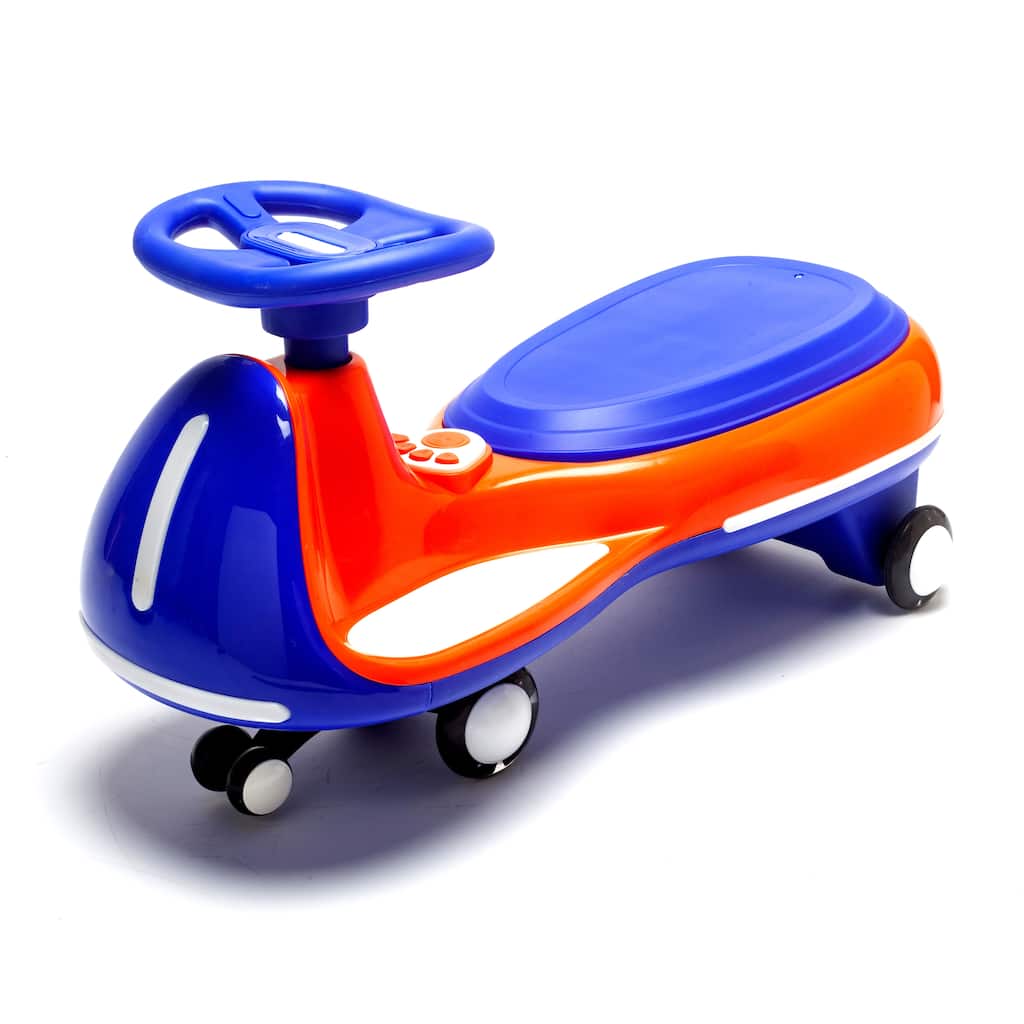 Ride-On Twist Car 12V Electric Twist Car with LED Lights, Toddler Twist Car Battery Powered Electric Car