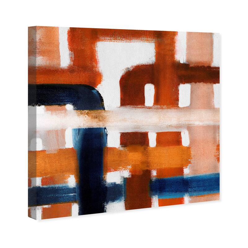 Wynwood Studio Canvas Abstract Burnt and Rusted Orange and Modern & Contemporary Wall Art Canvas Print