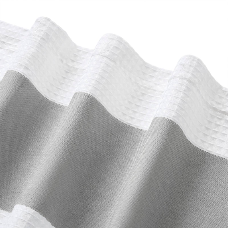 Madison Park Spa Waffle Shower Curtain with 3M Treatment