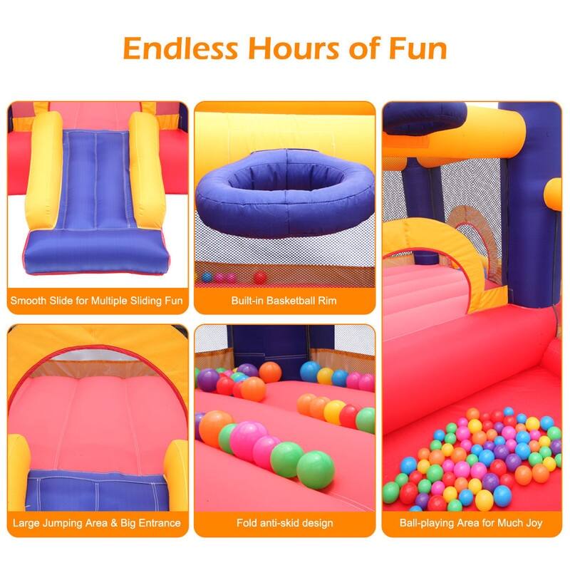 Inflatable Bounce House Slide with Blower
