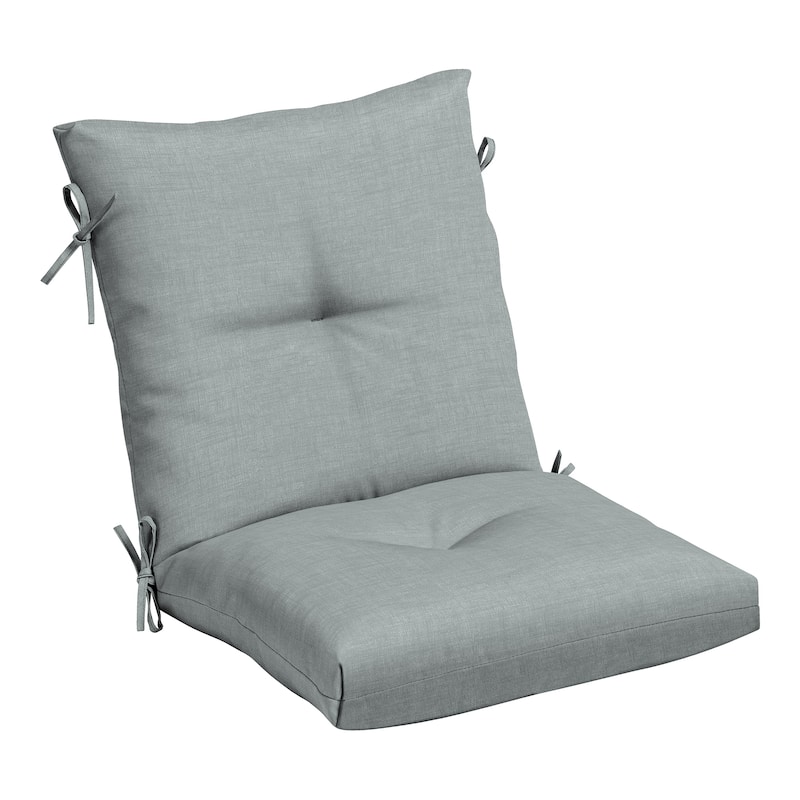 ARDEN Outdoor Plush Modern Tufted Blowfill Dining Chair Cushion, 21 x 40 - Stone Grey Leala