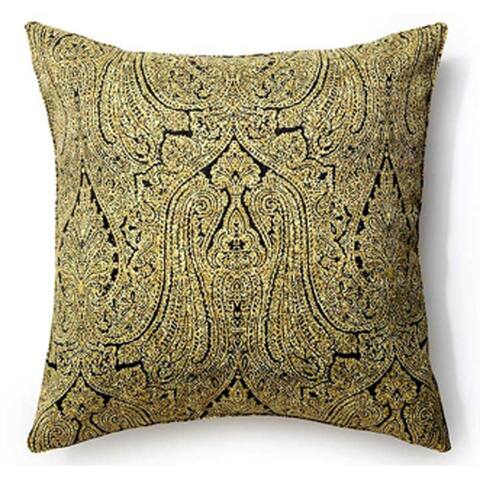 Jiti Outdoor Waterproof Transitional Dark Paisley Patterned Large Square Throw Pillows Cushions for Pool Patio Chair 26 x 26