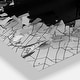 preview thumbnail 5 of 13, Strick & Bolton 'Abstract Broken Wall 3D Design' Metal Clock