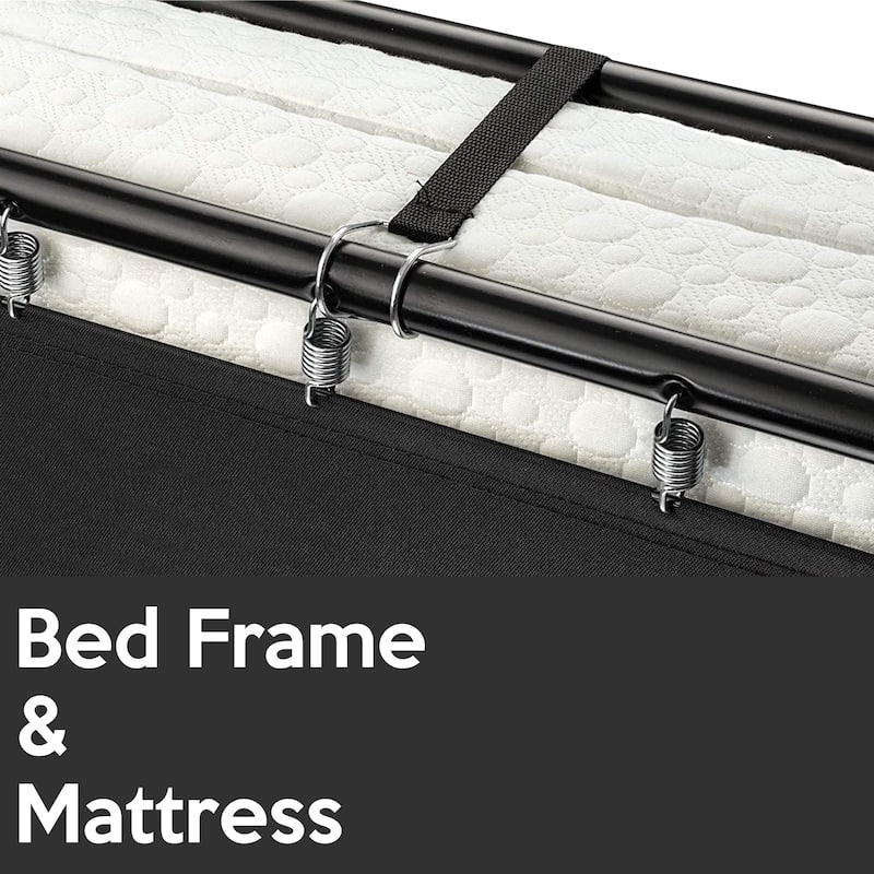 Onetan, 14" Folding Bed with Luxurious Memory Foam Mattress, Portable Guest Bed