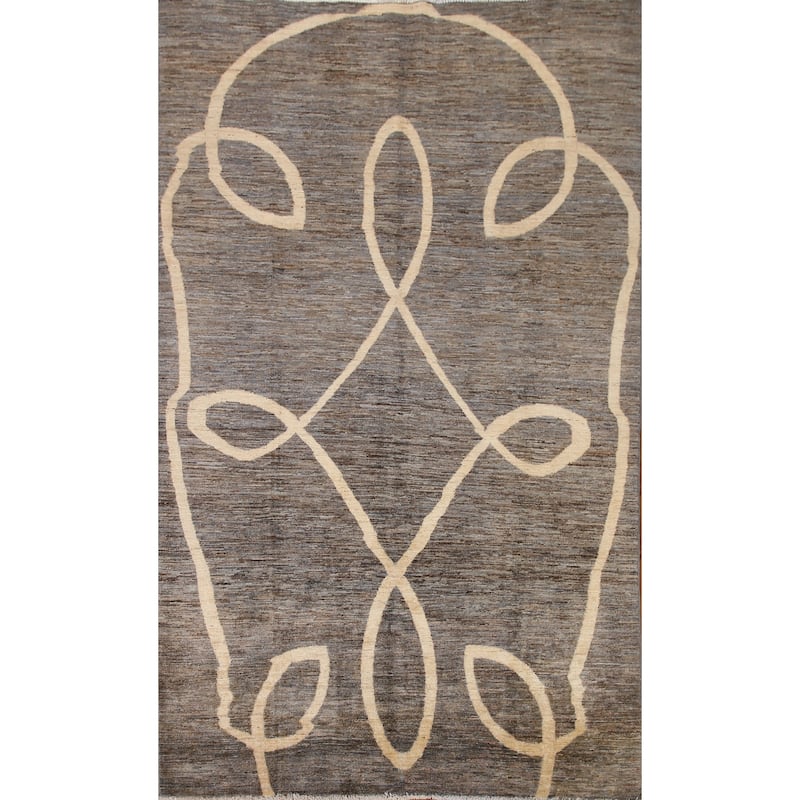 Gabbeh Kashkoli Area Rug Handmade Wool Carpet - 5'11"x 9'2"