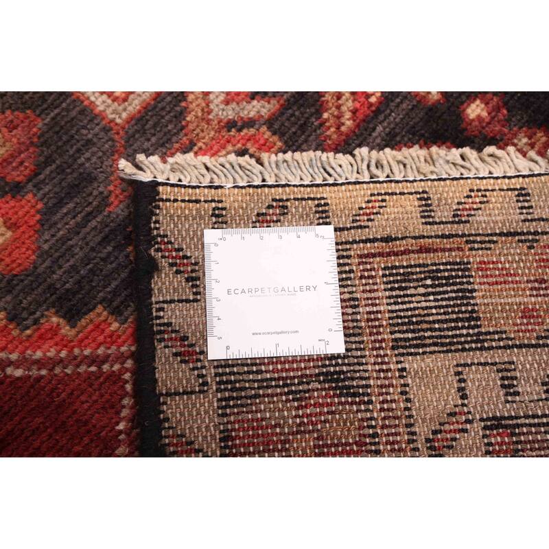 ECARPETGALLERY Hand-knotted Anadol Black, Red Wool Rug - 4'5 x 7'3