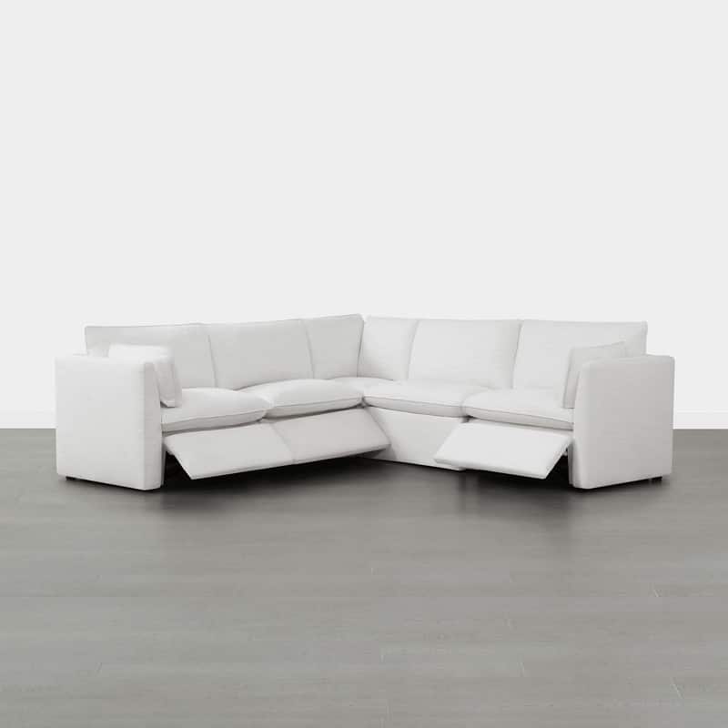 Cypress 107"W Power Reclining Sectional Sofa Couch