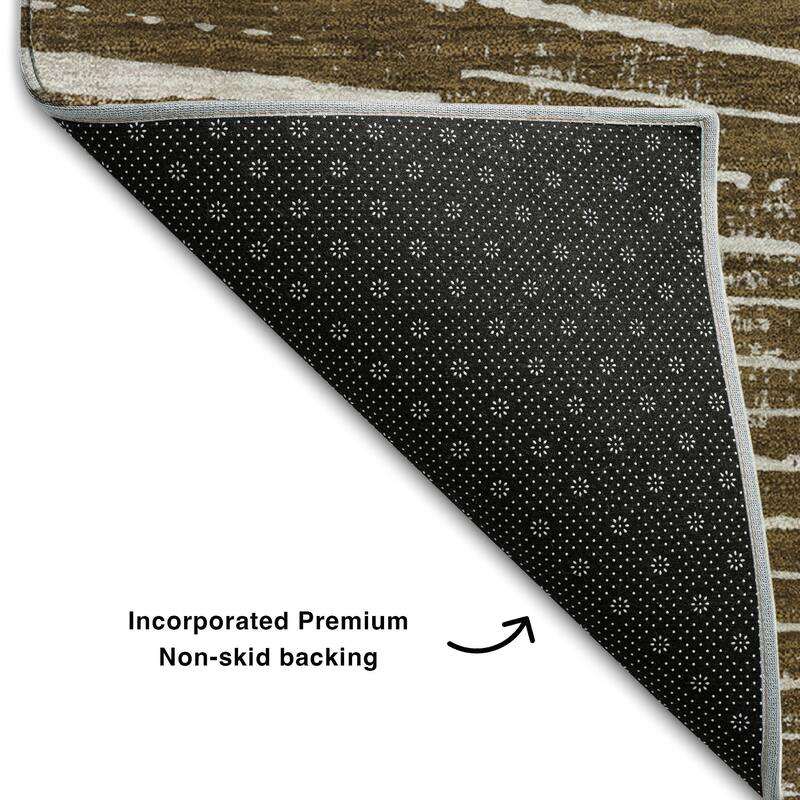 Premium Washable Super Soft Modern Starburst Mayfield Rug