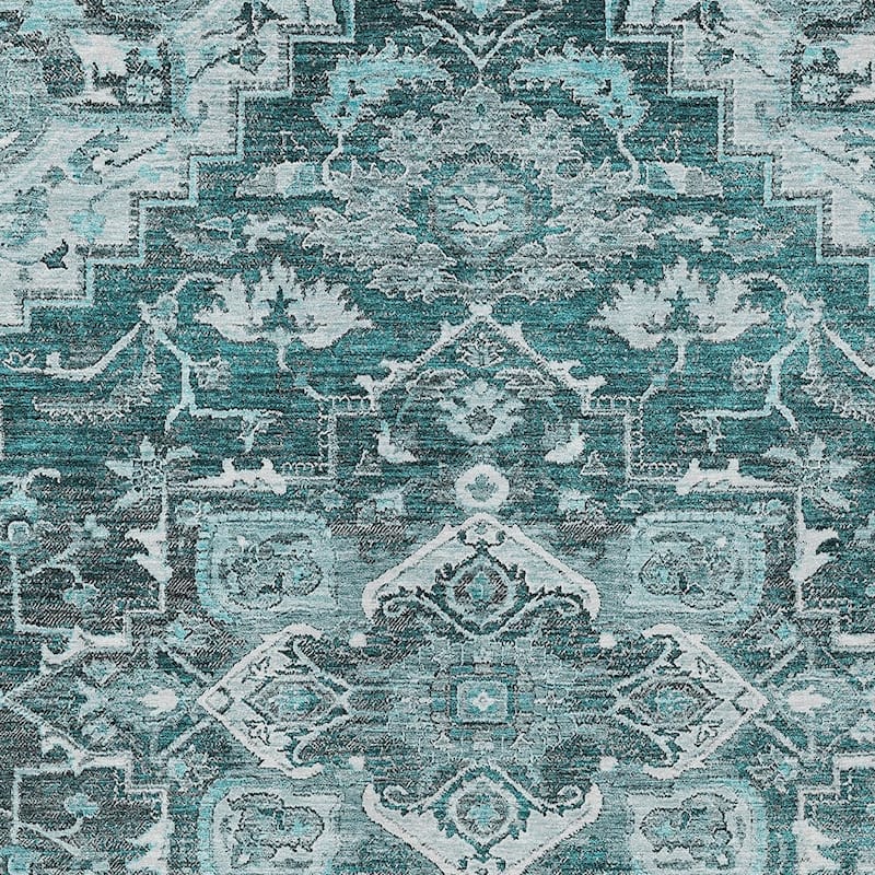 HomeRoots Oriental Traditional Rectangle Outdoor Rug