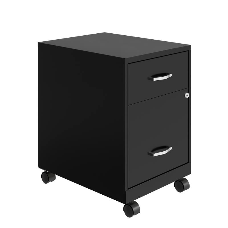 Space Solutions Home Office Desk and Storage Set