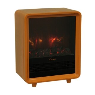 Shop Crane Ee8075 Electric Fireplace Heater Orange Overstock