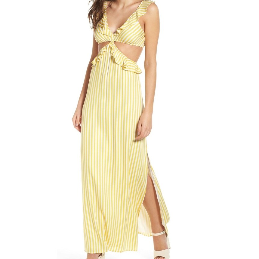plus size cut out maxi dress