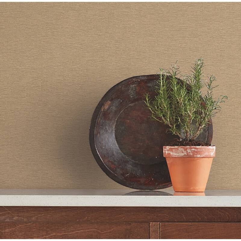 Warner Gathered Wheat Textured Wallpaper