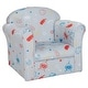 preview thumbnail 5 of 3, Toddler Upholstered Armchair with Solid Wooden Frame and High-density Sponge Filling - 20" x 15" x 17" Grey