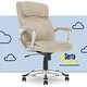 preview thumbnail 65 of 86, Serta Hannah Office Chair with Headrest Pillow, Adjustable Ergonomic Desk Chair with Lumbar Support Tan