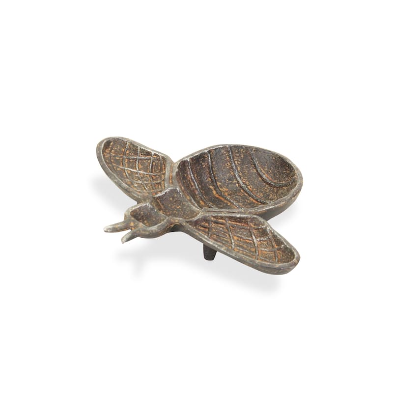 Black Cast Iron Bumble Bee Decor Piece