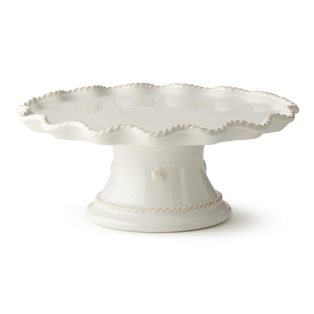 Certified International Heritage Footed Cake Plate 11.5" x 4.75" - 11.5'' W x 11.5'' D x 4.75'' H