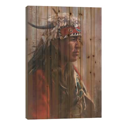 Persuader Print On Wood by David Edward Kucera - Multi-Color