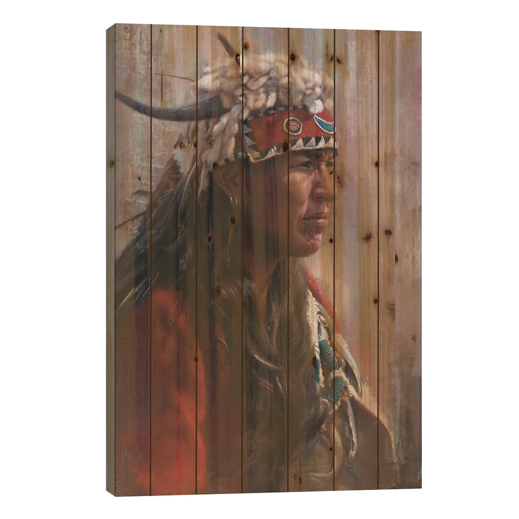 Persuader Print On Wood by David Edward Kucera - Multi-Color