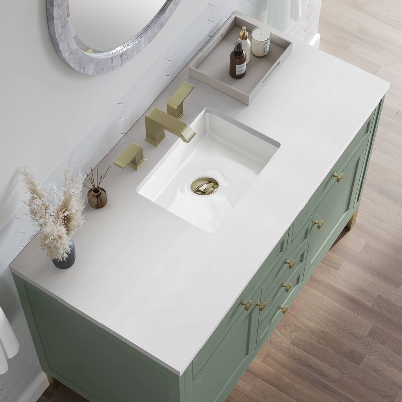 James Martin Vanities Chicago 48" Single Vanity, Smokey Celadon