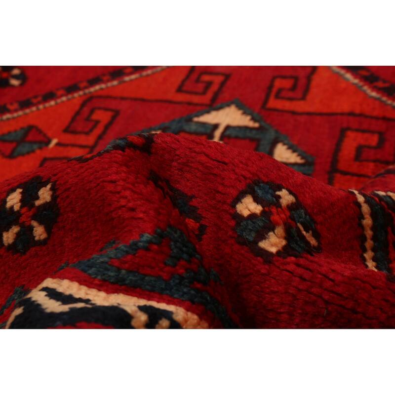 ECARPETGALLERY Hand-knotted Melis Red Wool Rug - 5'3 x 9'3