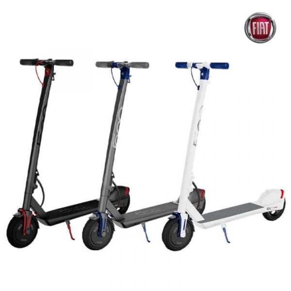 FIAT U2 8.5" EScooter 265lb 15.5m - Gray, White, Black. Opens flyout.