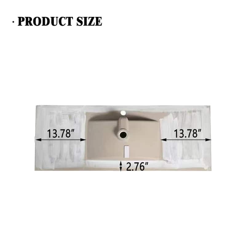 48" Bathroom Vanity Ceramic Sink