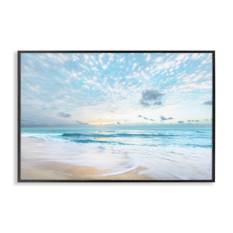 Stupell Sun Bleached Ocean Shore Framed Giclee Art Design By Danita Delimont - 18 x 12 - Black