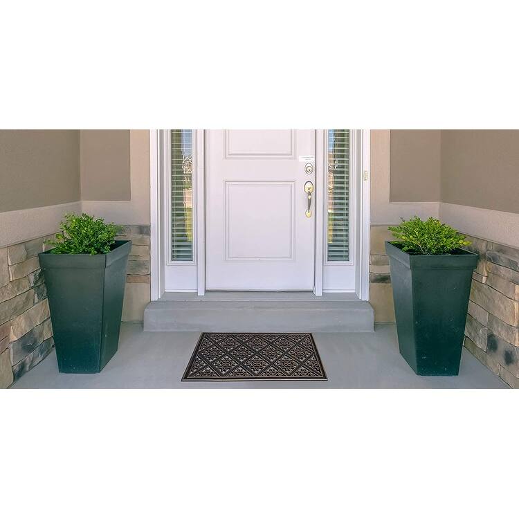 A1HC Welcome Rubber Pin Mat Beautifully Hand Finished Doormat