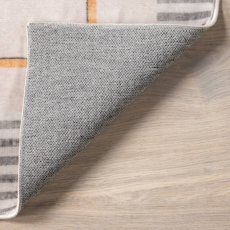 Nuloom Maja SpinClean Modern Abstract Machine Washable Area Rug