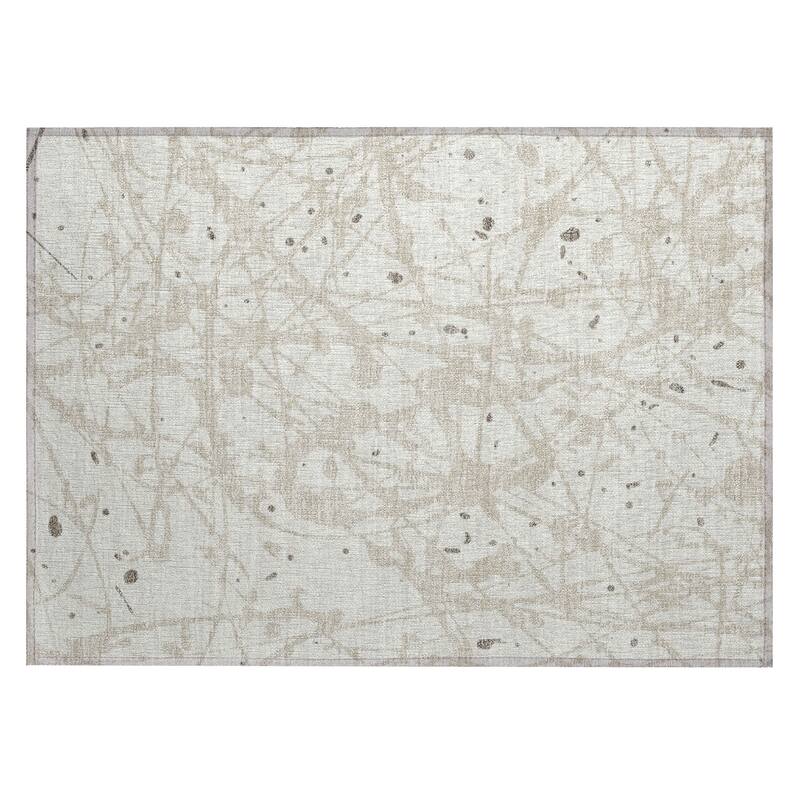 Machine Washable Indoor/ Outdoor Modern Campo Chantille Rug