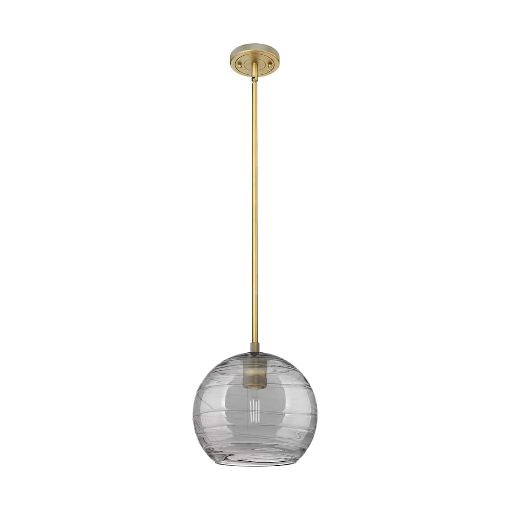Innovations Lighting Downtown Urban - Crown Point - 1 Light 8" Athens Deco Swirl Stem Hung Pendant