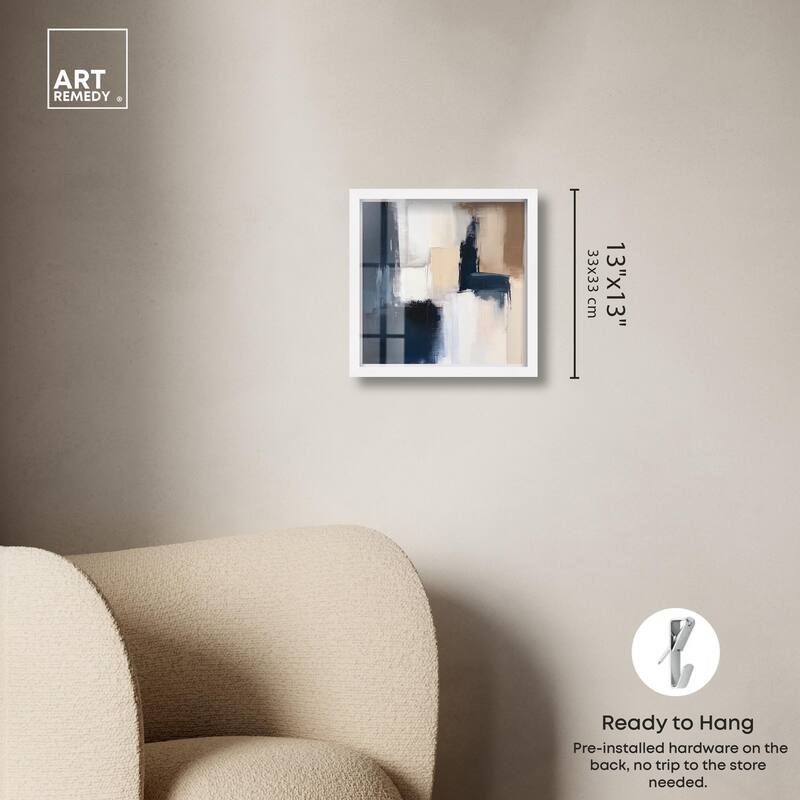 Blue Mood Depth I Shadowbox by Art Remedy