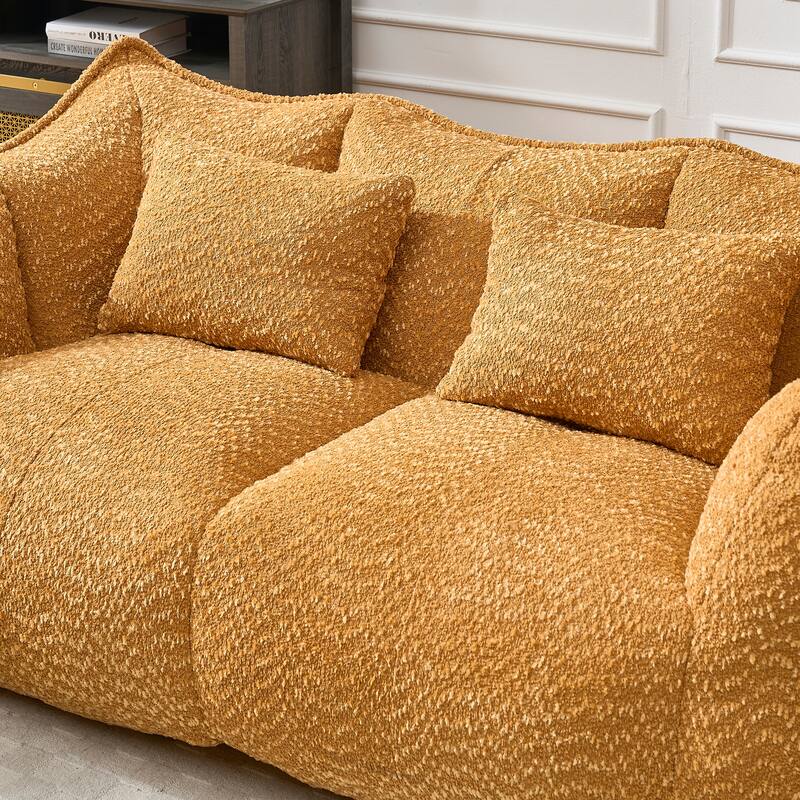 Giant Bean Bag Loveseat Sofa with Armrest for Living Room