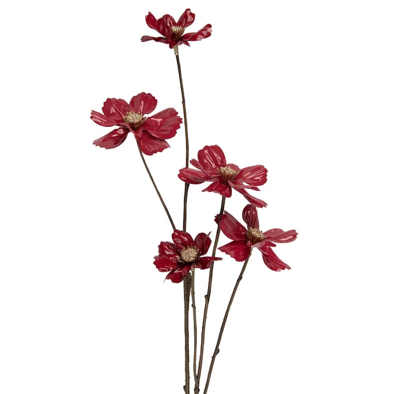 28" Pink Cosmos Artificial Christmas Flower Stem - 28
