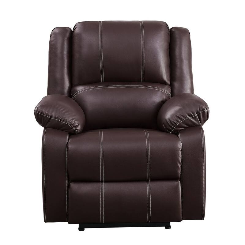 Contemporary PU Leather Power Motion Recliner with USB Ports On Sale Bed Bath & Beyond