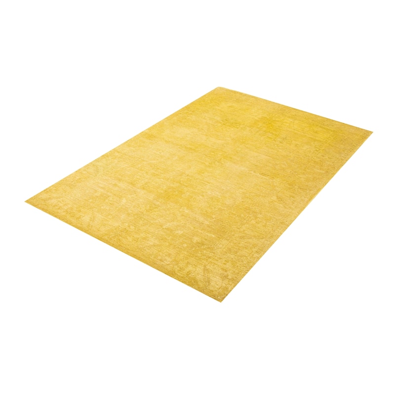ECARPETGALLERY Hand-knotted Vibrance Olive Wool Rug - 5'10 x 8'8