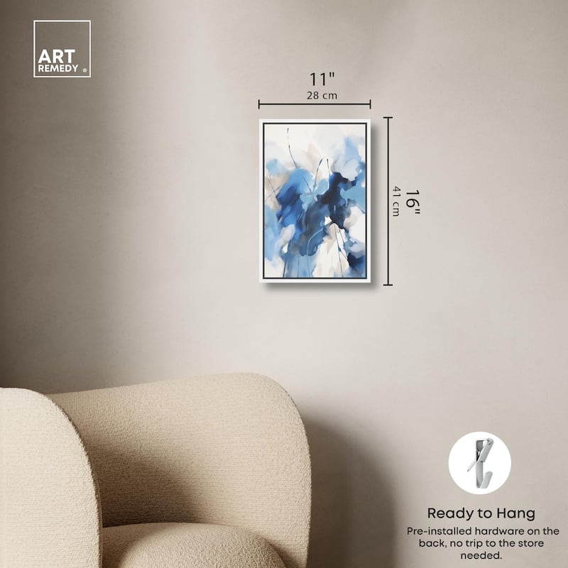 Fleur Bleue I Canvas by Art Remedy