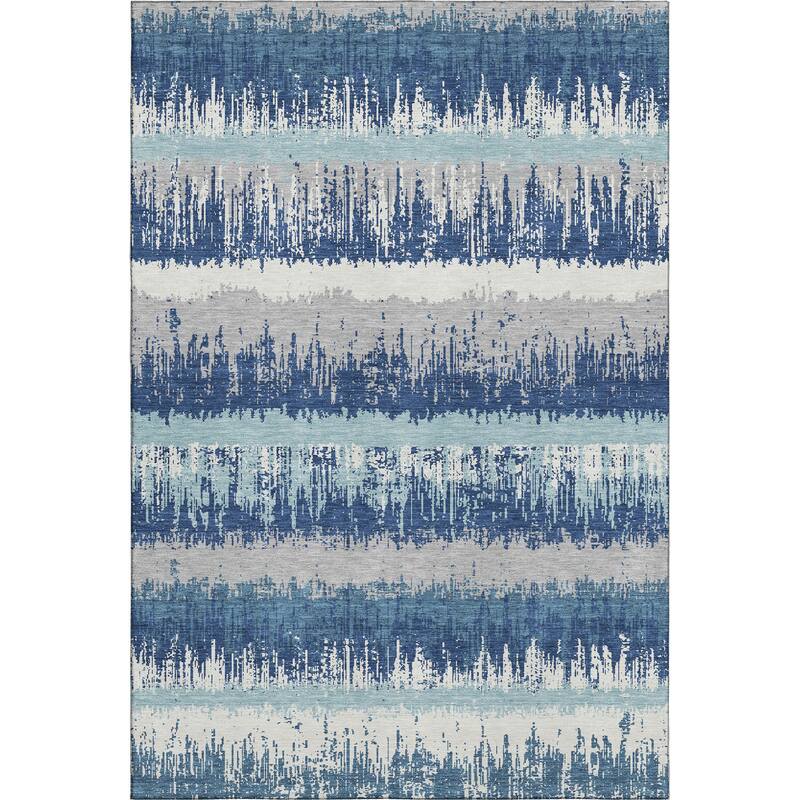 Premium Washable Super Soft Modern Ombre Stripe Mayfield Rug