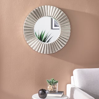 SEI Furniture Harliss Contemporary Silver Metal Decorative Mirror