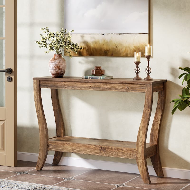 Solid Wood Console Table Behind The Sofa Table for Entryway