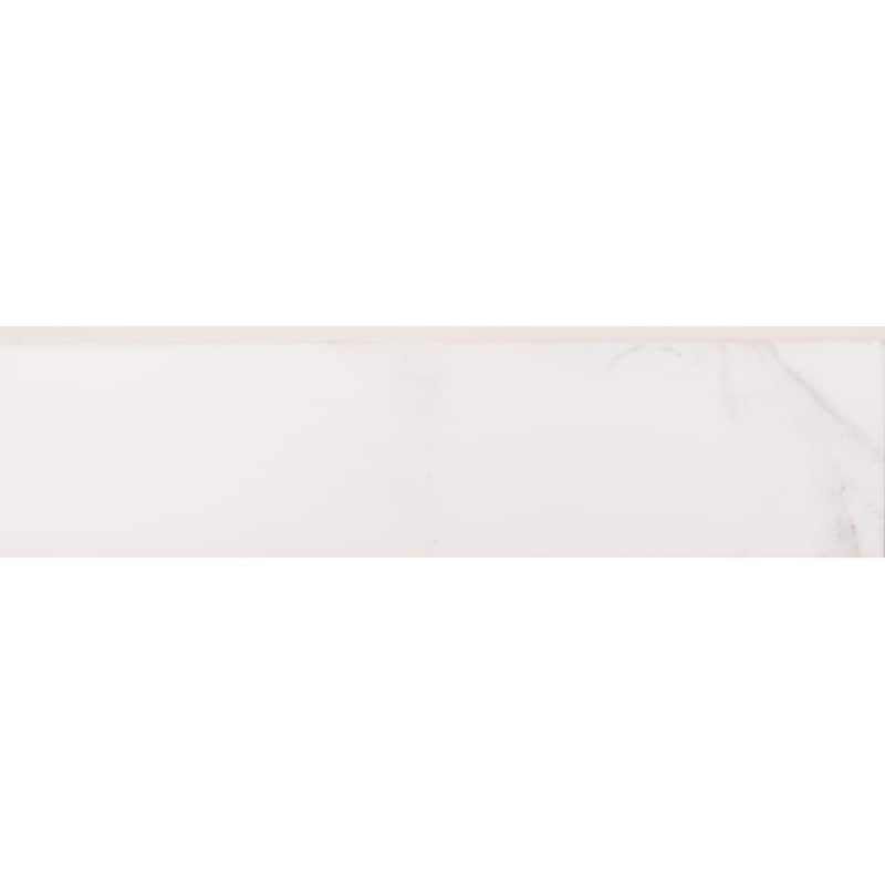 The Tile Life Albuquerque 3x12 Calacatta Porcelain Bullnose Wall Tile - 3 x 12 - 1 Piece