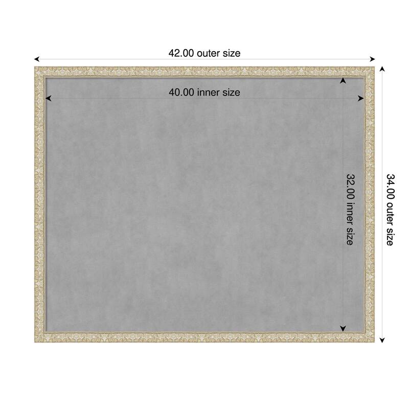 Amanti Art Lila Gold Framed - 42 x 34 in - Lila Silver