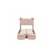 preview thumbnail 3 of 7, Twin Size Cute Upholstered Platform Bed w/ Storage End of Bed, Wood Cartoon Bear Ears Shaped Headboard Bed for Bedroom