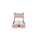 preview thumbnail 4 of 7, Twin Size Upholstered Bed Frame with Bear Ears Headboard, Platform Design with Extra Storage